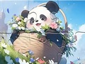 Spēle Puzle: Panda sega  online