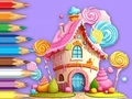 Spēle Krāsojamā grāmata: Lollipop House  online