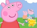 Spēle Puzle: Peppa ar ģimeni  online