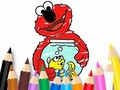 Spēle Krāsojamā grāmata: Elmo jauns draugs  online