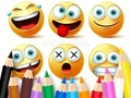 Spēle Krāsojamā grāmata: smieklīgas emocijzīmes  online