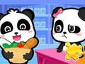 Spēle Puzle: Baby Panda lielveikals  online