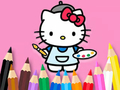 Spēle Krāsojamā grāmata: Hello Kitty glezna  online