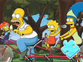 Spēle Puzle: Simpsonu ģimenes izjādes  online