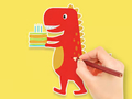 Spēle Krāsojamā grāmata: Dinozaura dzimšanas diena  online