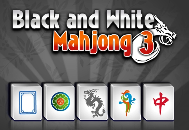 Spēle Melnbaltais madžongs 3  online