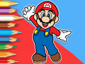 Spēle Krāsojamā grāmata: Mario Happy Skating  online