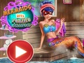 Spēle Mermaids BFFs Reallife Sauna  online