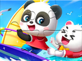 Spēle Puzle: Mazā panda burāšana  online