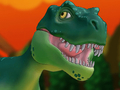 Spēle Dino skrējiens: Lava  online