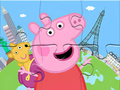Spēle Puzle: Peppa ceļo apkārt  online