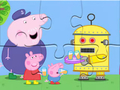 Spēle Puzle: Peppa robots  online