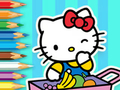 Spēle Krāsojamā grāmata: Hello Kitty tirgus  online