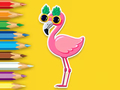 Spēle Krāsojamā grāmata: Flamingo  online