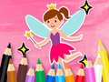 Spēle Krāsojamā grāmata: Little Pretty Fairy  online