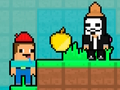 Spēle Noob pret hakeru zelta ābolu online