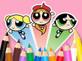 Spēle Krāsojamā grāmata: Powerpuff Girls  online