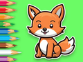 Spēle Krāsojamā grāmata: Baby Fox  online