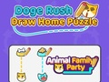 Spēle Doge Rush: uzzīmē mājas mīklu  online