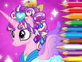 Spēle Krāsojamā grāmata: Poniju princese  online
