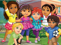 Spēle Puzle: Dora Into City  online