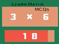 Spēle Apgūstiet matemātikas MCQ  online