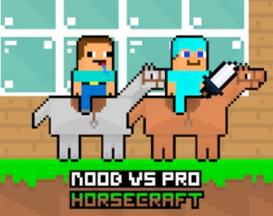 Spēle Noob pret Pro Horsecraft online