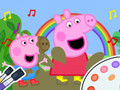 Spēle Krāsojamā grāmata: Smieklīga cūka Peppa  online