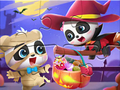 Spēle Puzle: Baby Panda Halovīni  online