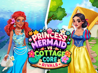 Spēle Princess Cottage Core vs Mermaid Core konkurenti  online