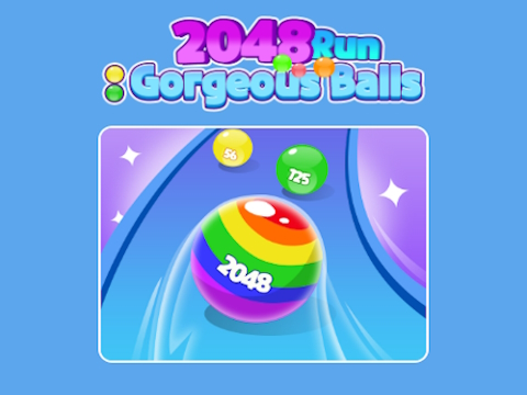 Spēle 2048. gada skrējiens: krāšņās bumbas  online