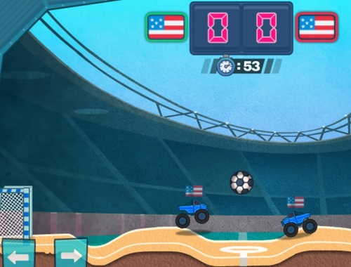 Spēle Turbo kravas automašīnu futbols  online