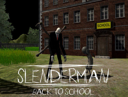 Spēle Slendermans atpakaļ uz skolu  online