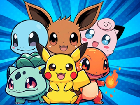 Spēle Pokemonu krāsojamā grāmata  online
