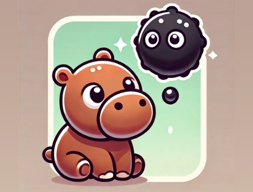 Spēle Paslēpt Moodeng Hippo!  online