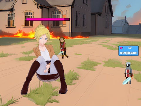Spēle Uzbrukums Waifu Clicker  online