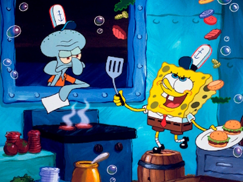 Spēle SpongeBob Atrodi atšķirības  online