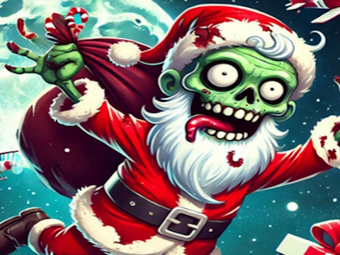 Spēle Flappy Zombie Santa Ziemassvētku spēle  online
