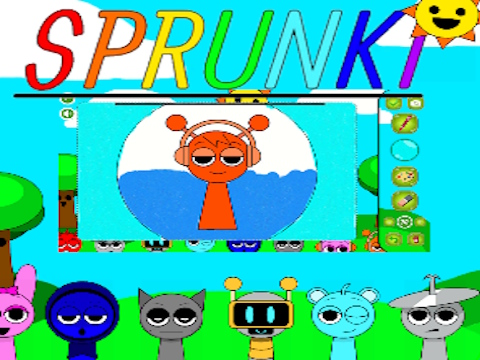 Spēle Sprunki krāsojamās grāmatas  online
