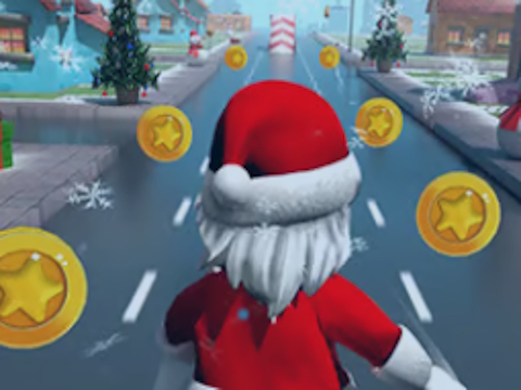 Spēle Santa Roblox skriešana  online