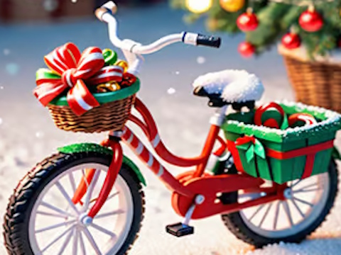 Spēle Ziemassvētku velo salons  online