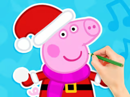 Spēle Krāsojamā grāmata: Sniegavīrs Peppa Pig  online