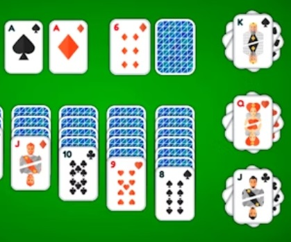 Spēle Klondaika Solitaire 4 uzvalki  online