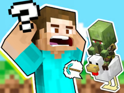 Spēle Bērnu viktorīna: Guess Minecraft Voice  online