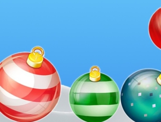 Spēle Puzles bumbas apvieno Jauno gadu!  online