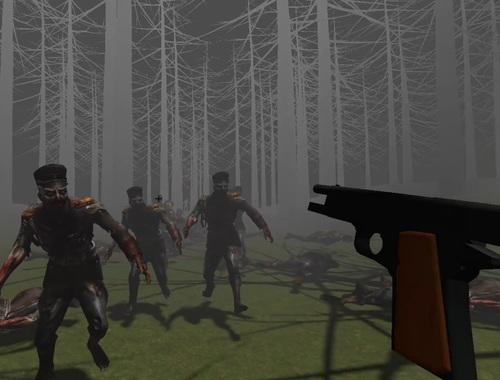 Spēle Zombiji mežā  online