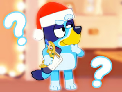 Spēle Bērnu viktorīna: Bluey Christmas Fandom  online