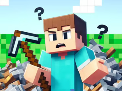 Spēle Bērnu viktorīna: Minecraft NOOB uz PRO  online