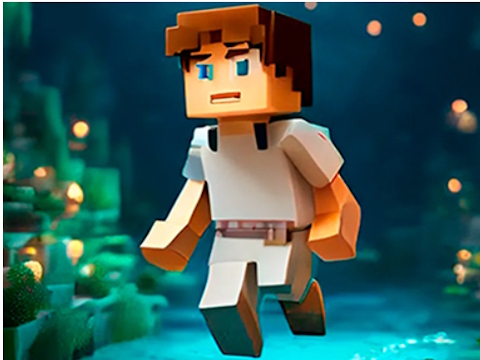 Spēle Noobik Parkour alā!  online