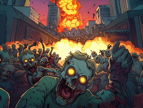 Spēle Zombiju aplenkums. io  online